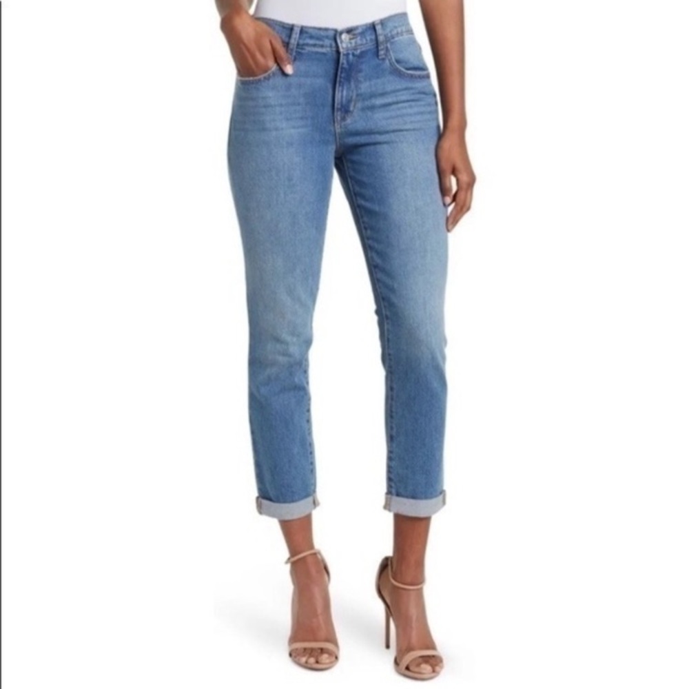 HUDSON Harkin Super Skinny Medium Wash Crop Cuffed Jeans ~ 28 ~ Nice!